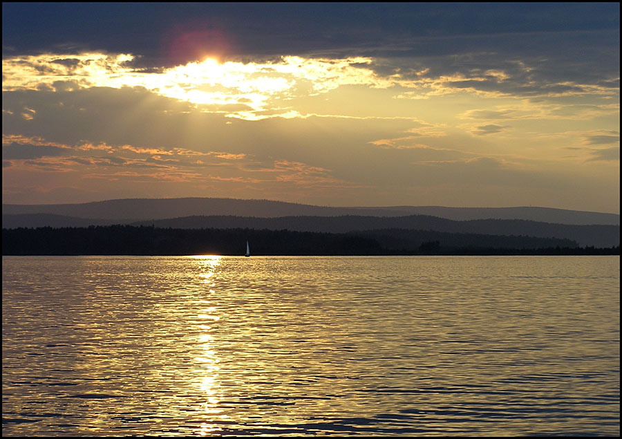 gold lake озеро, закат