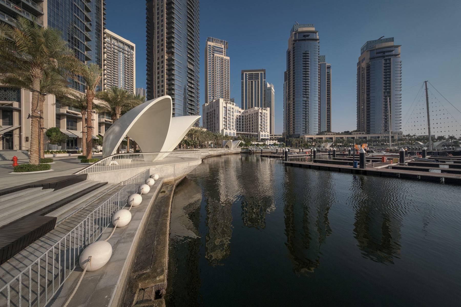 Dubai Creek Harbor Views night dubai creek harbor water lights city skyscraper landscape cityscape scenery travel outdoors uae chizh