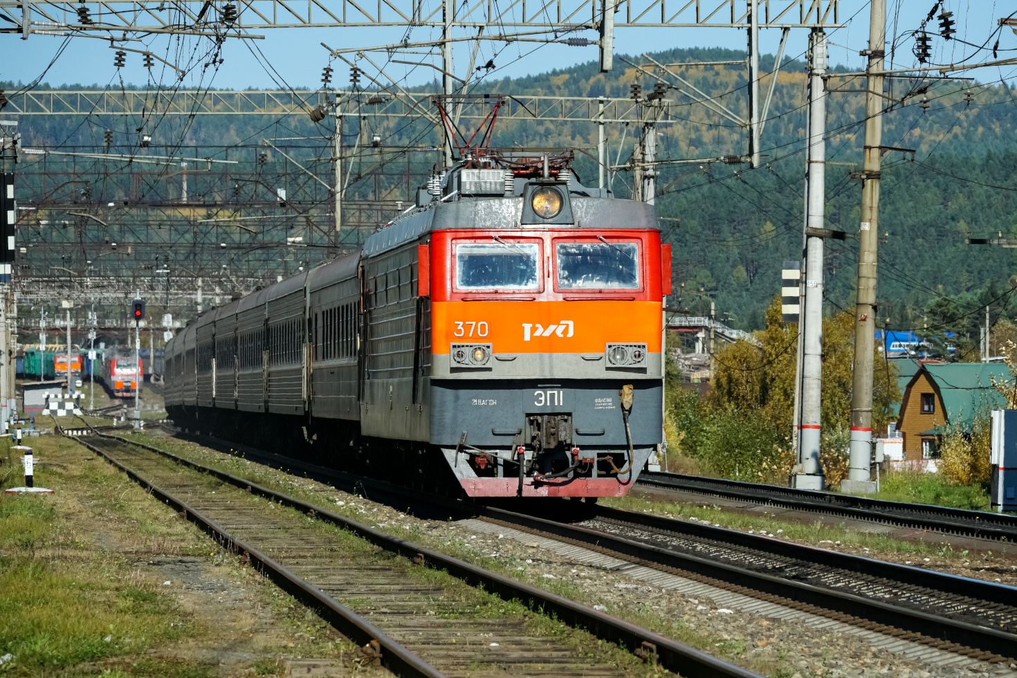 * * * * * railway железная дорога locomotive локомотив электровоз поезд train Russia Siberia Irkutsk Россия Сибирь Иркутск споттинг spotting