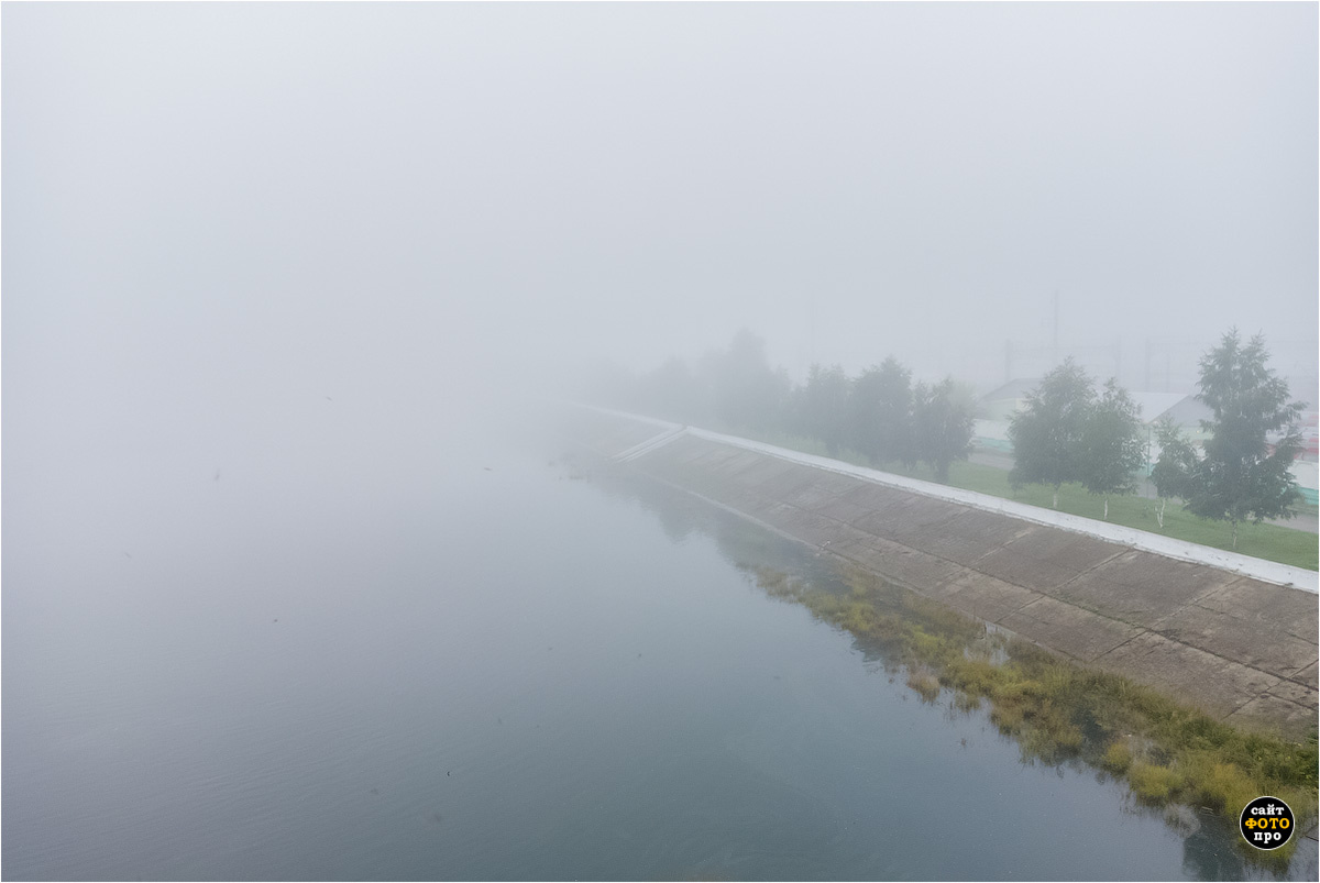 *** туман фото Ангара река в тумане