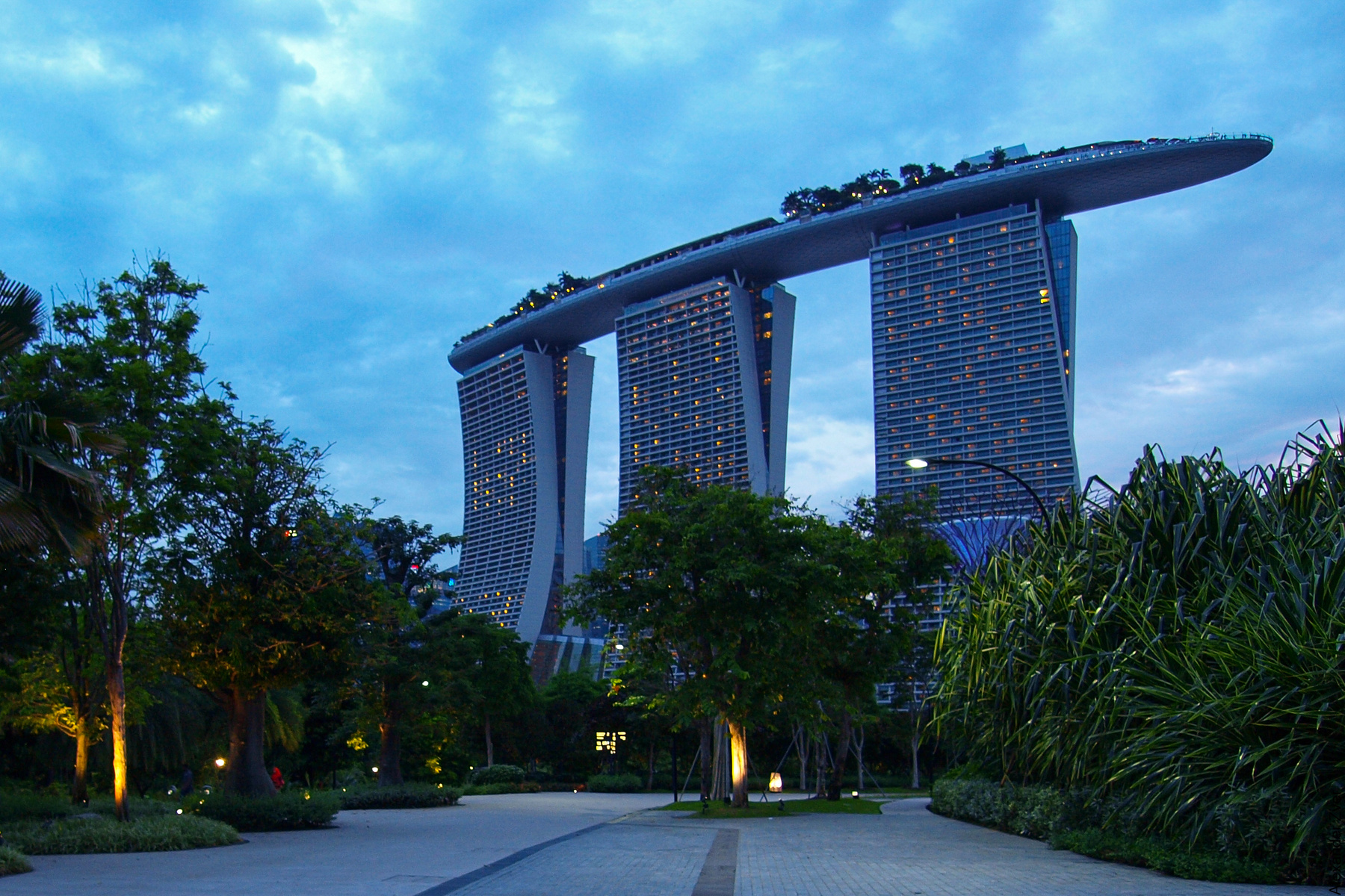 Отель "Marina bay sands", Сингапур 