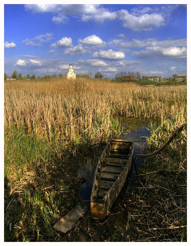***** лодка церковь