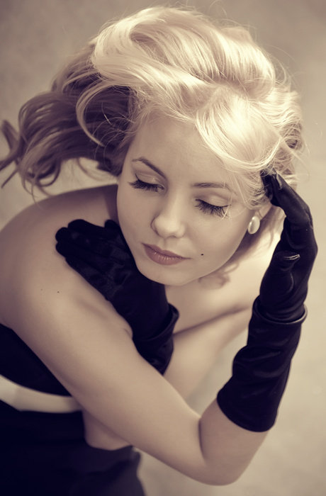 I love you, Marilyn Девушка ретро Marilyn