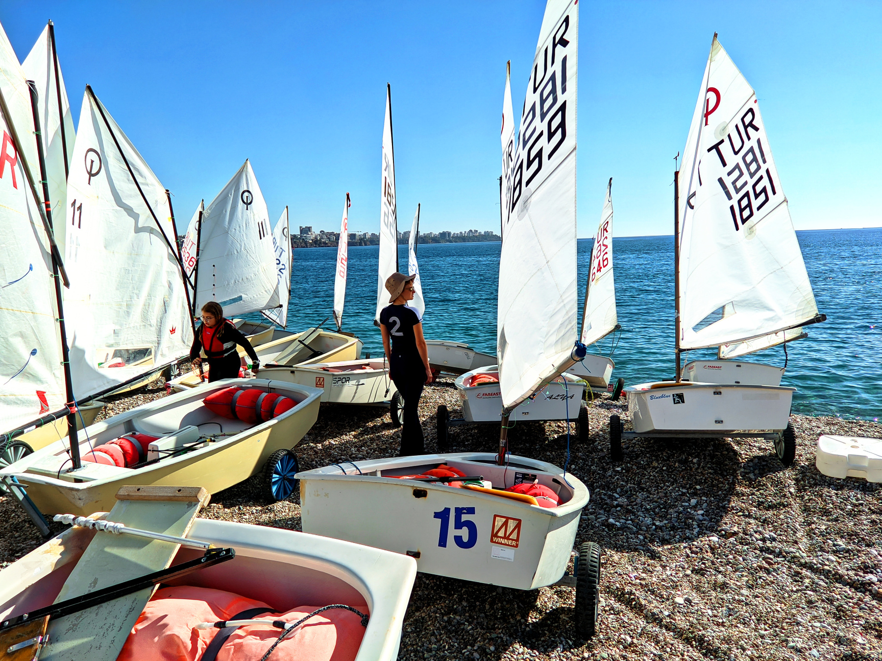 Girls and Boats Boats Beach Seafront Sea Yachts Girls