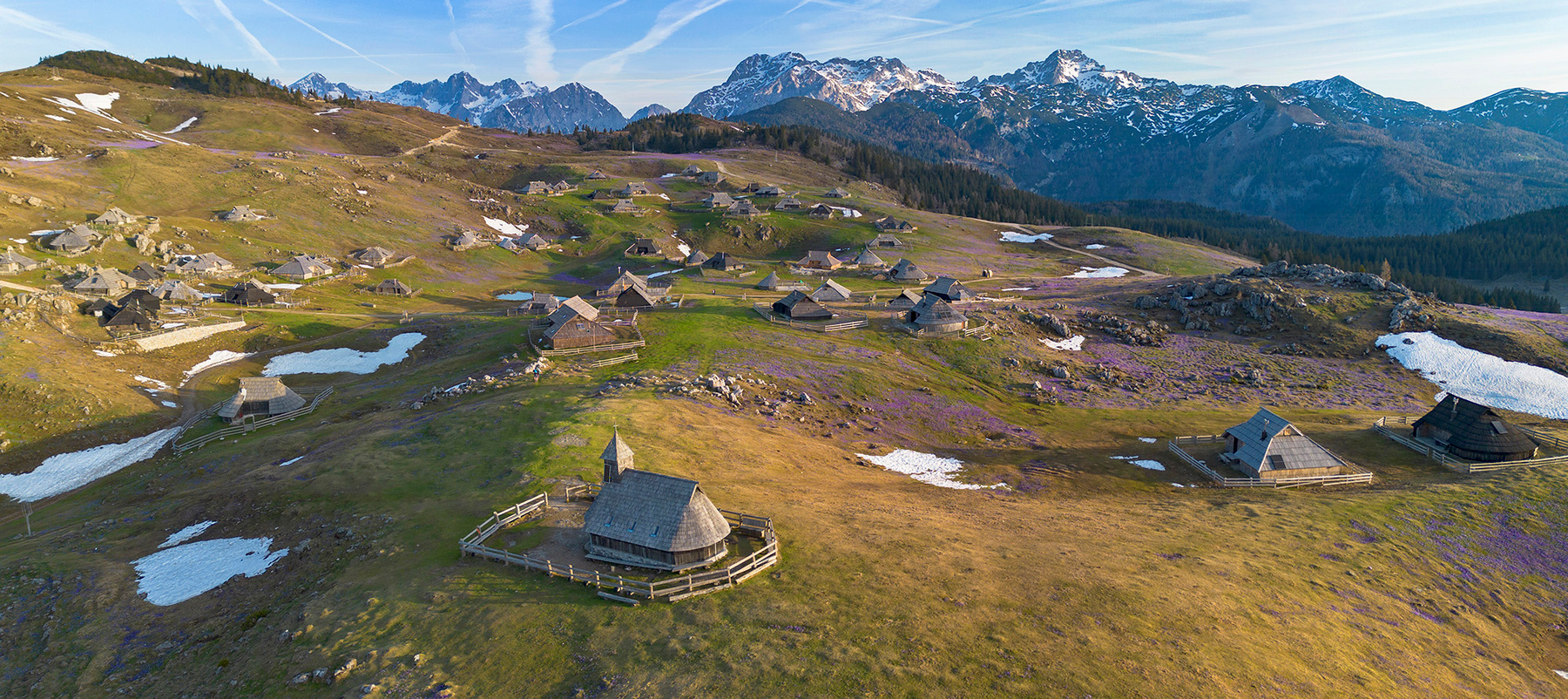 Весна на Великой Планине словения велика планина альпы alps slovenia velika planina dji