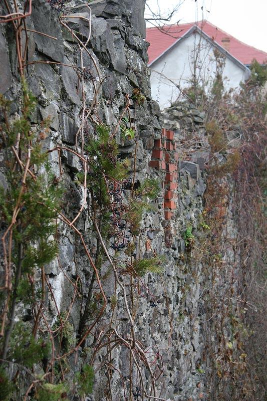the wall... 