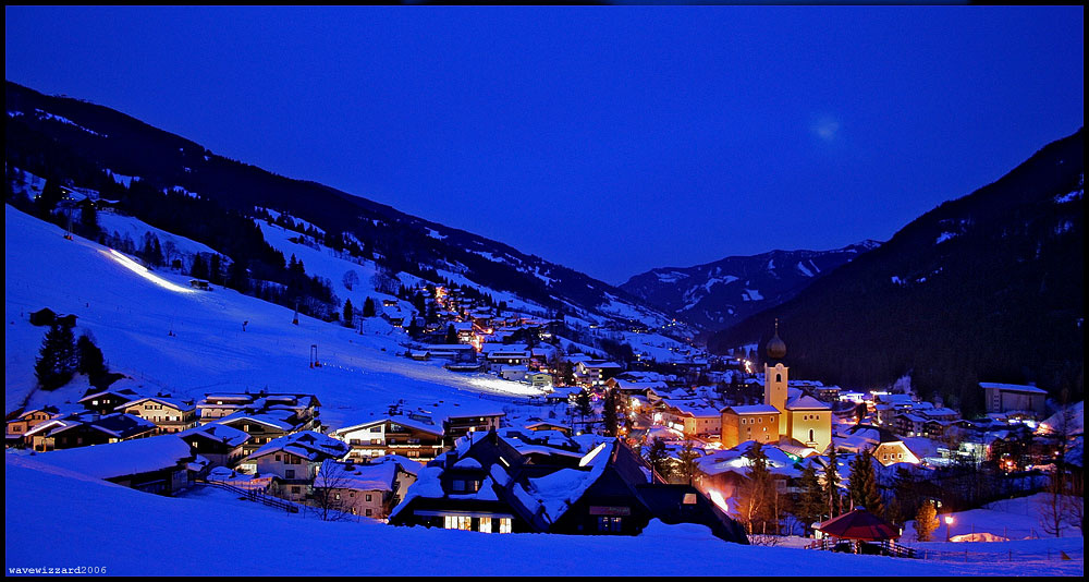 Saalbach at night - 2006 Saalbach 2006