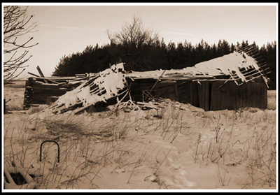 Домик природа дом сарай