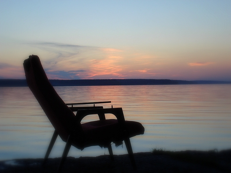Waiting for the night, waiting for you... Strange, закат, одиночество
