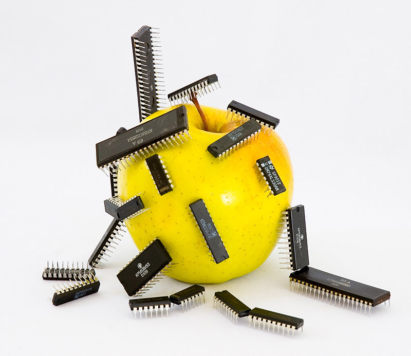 Apple computers яблоко, микросхема