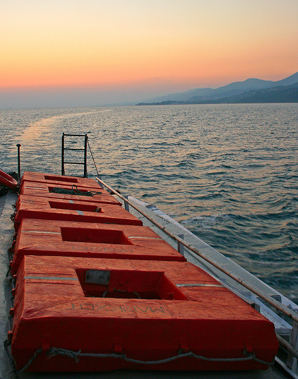 перетекая в ночь.. море, закат