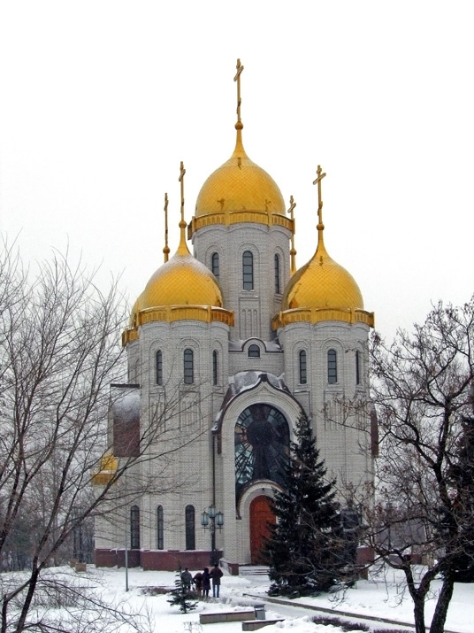 Храм Всех Святых храм зима купола