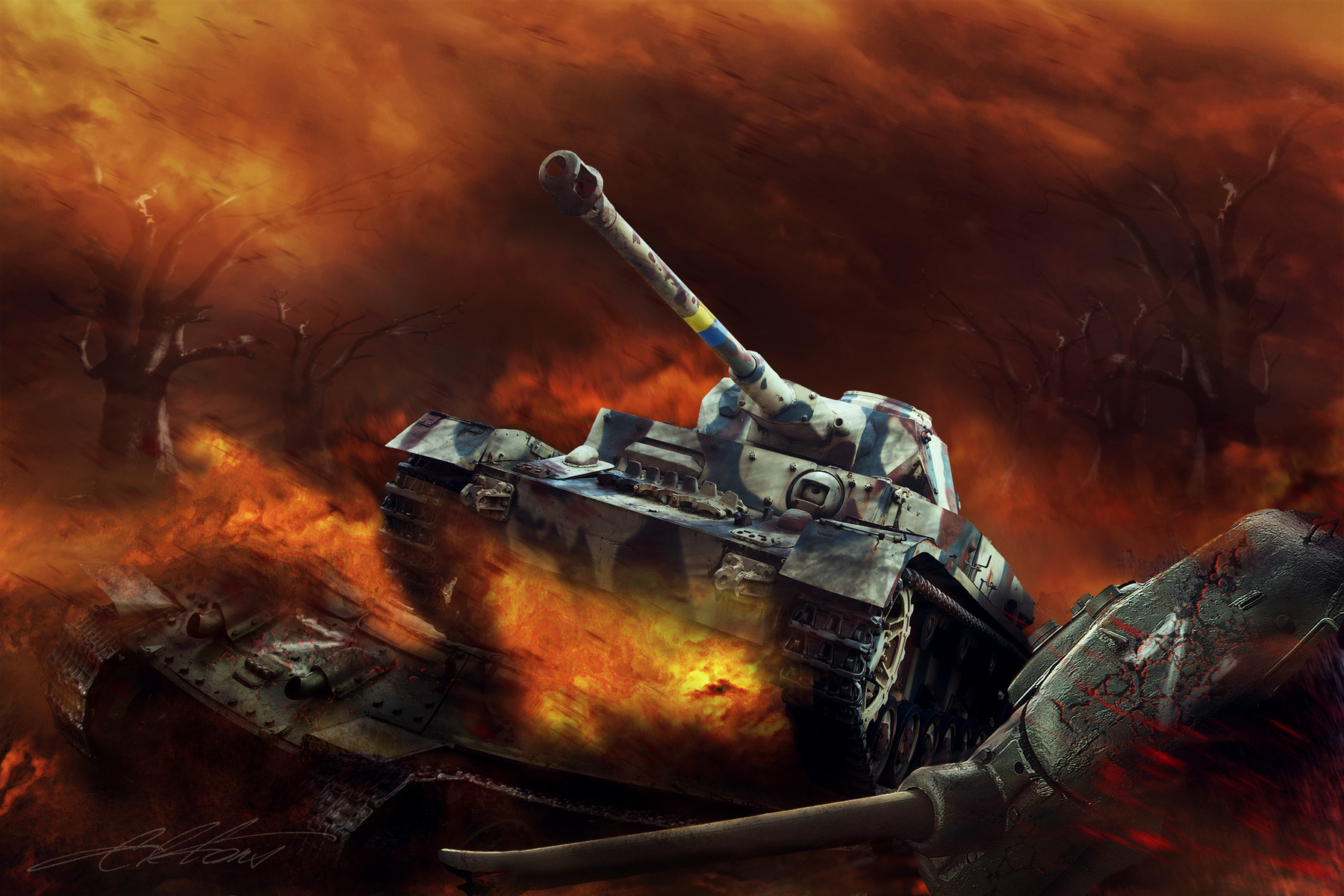 Z IV Digital Photo Art War Reconstructions Tanks Eltons Fantasies