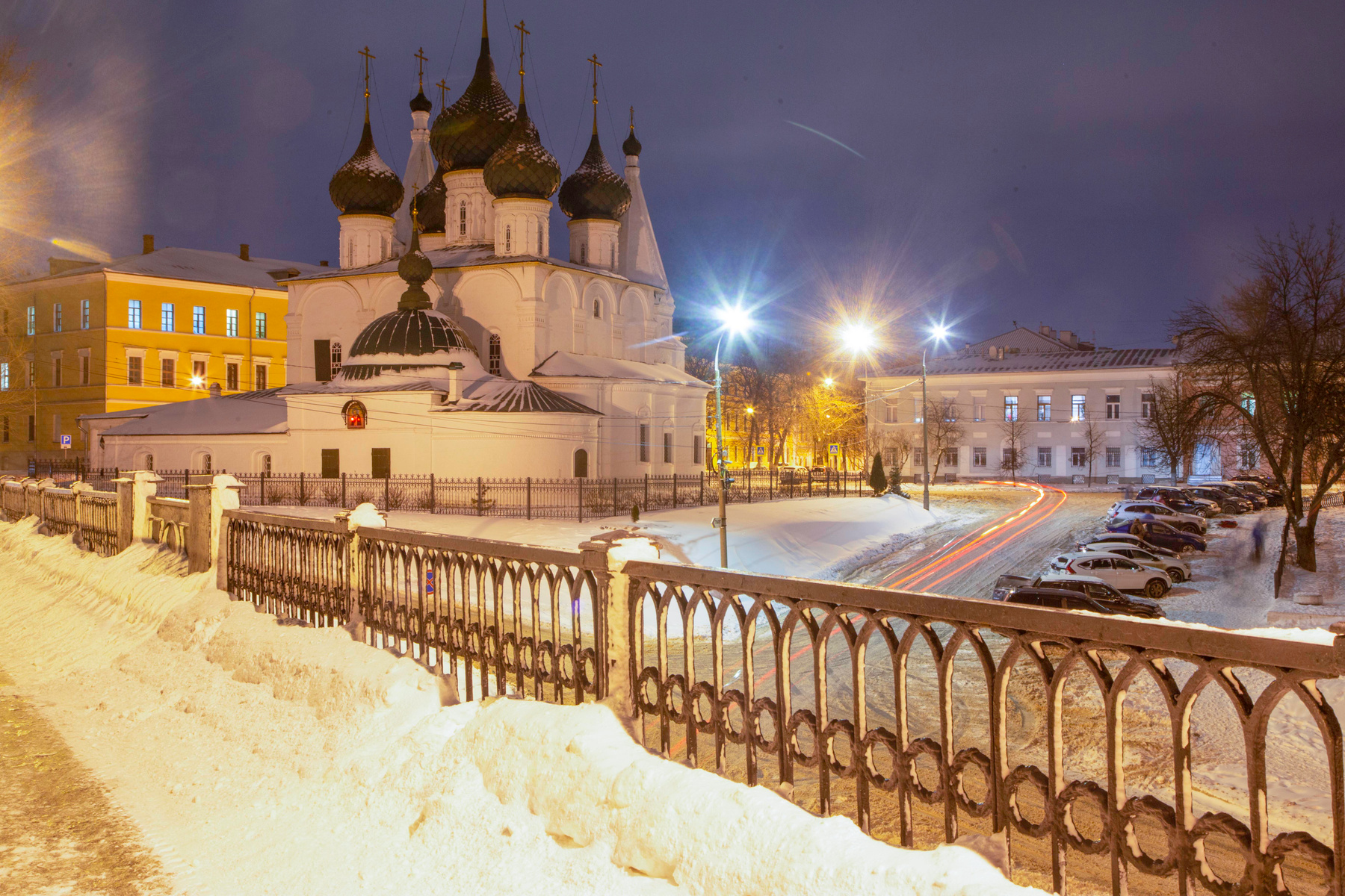 ***Зимний вечер в Ярославле ярославль зима