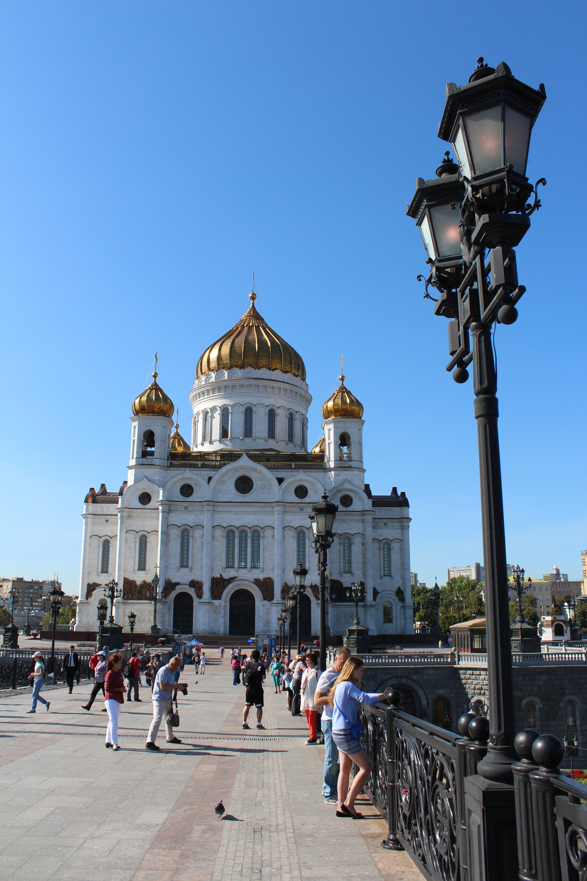 Храм Христа Спасителя Храм мост фонари