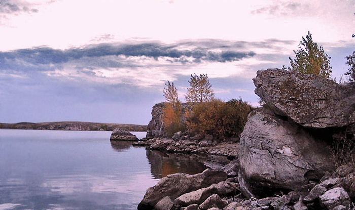 камни вода, камни,вечер