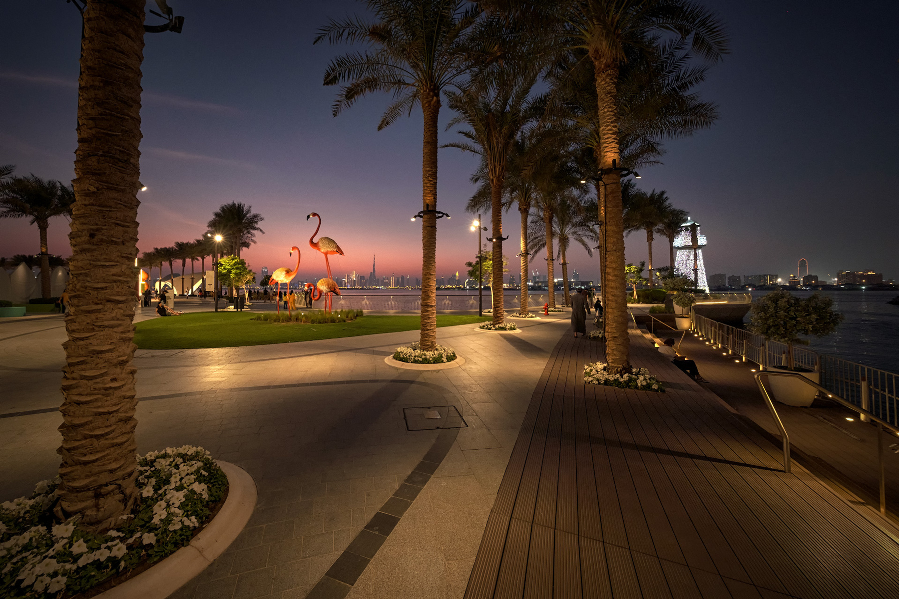 Dubai Creek Harbor Views night dubai creek harbor water lights city skyscraper landscape cityscape scenery travel outdoors uae chizh