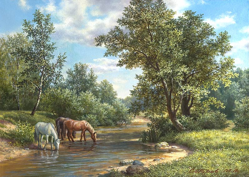 На водопое 