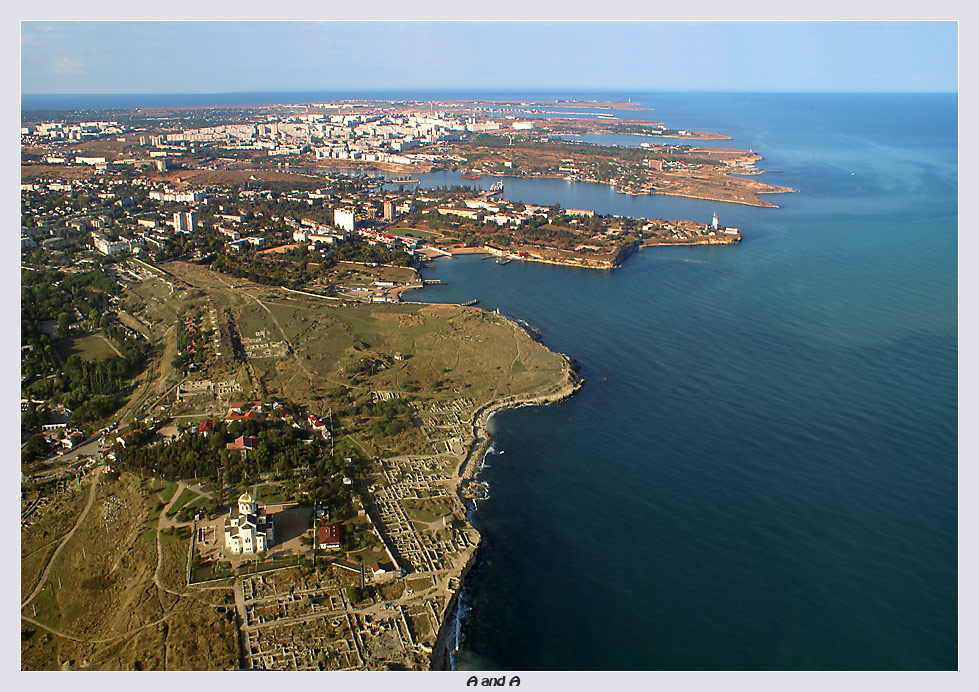 Глазами Чайки - ХЕРСОНЕС Херсонес Севастополь море небо и Чайка в самолете