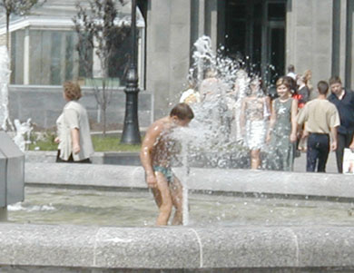 А в Киеве жарко! 