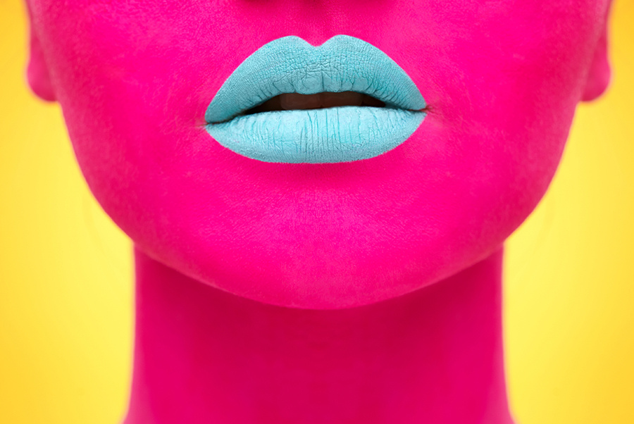 *** lips, pink, yellow