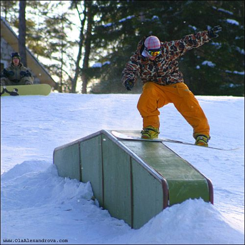 *** Коробицыно, курорт, Золотая, долина, сноуборд, snowboard, snowboarding, jibing