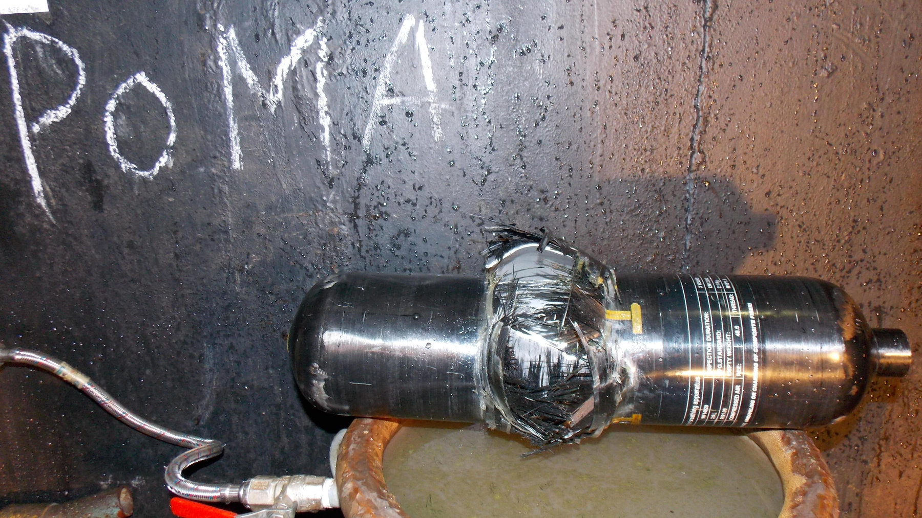 «CARBONIC», C1. баллон испытания cylinder Alsafe tests