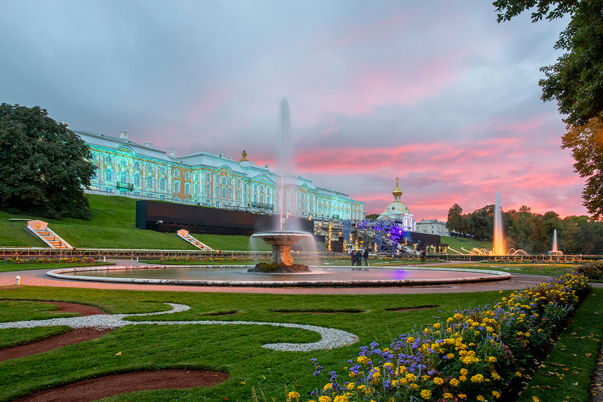 Закат в Петергофе 