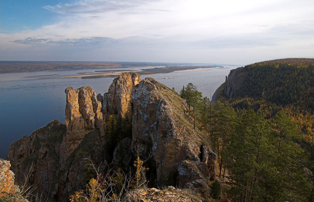 Река и осень Река Лена Якутия