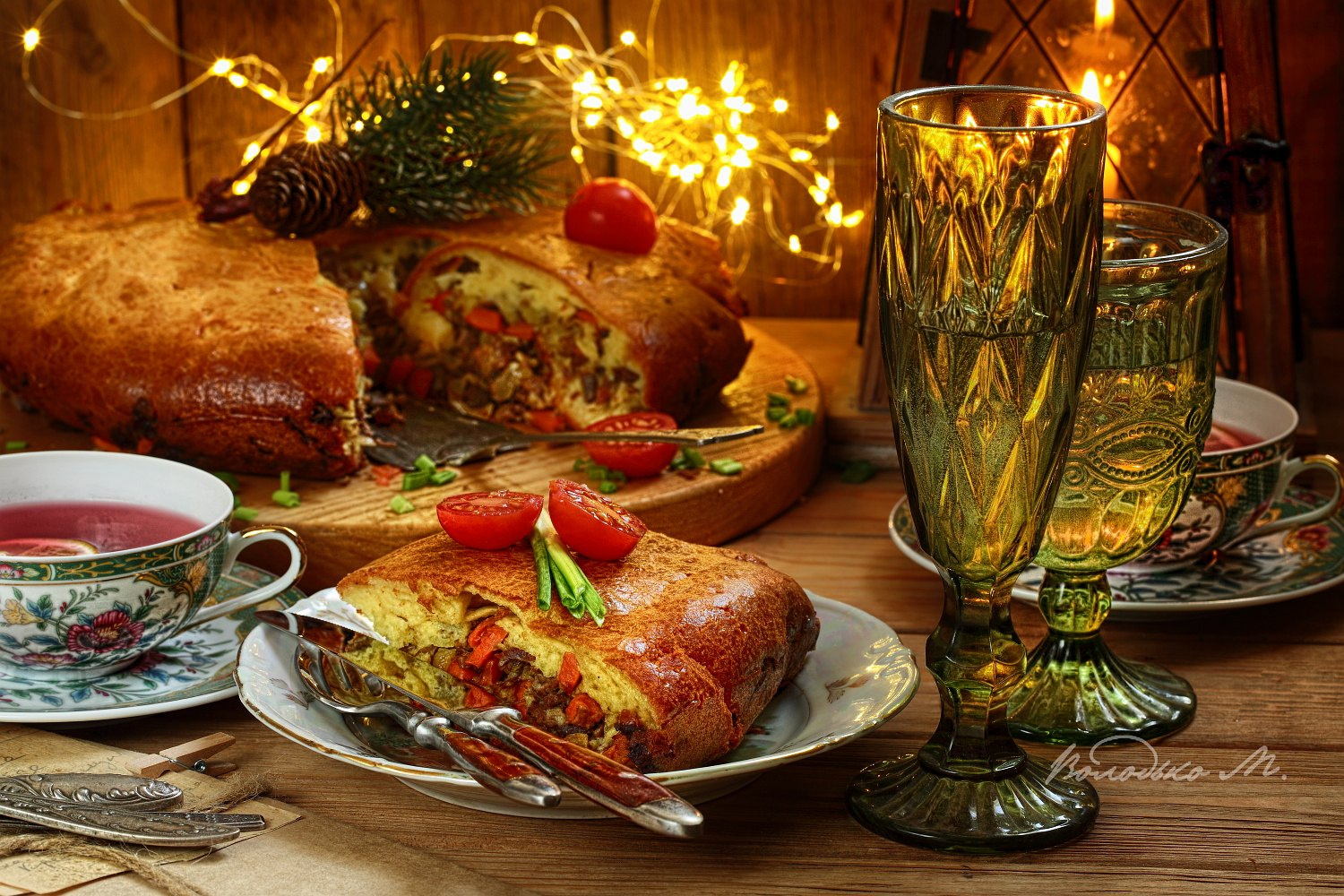 Мясной пирог 