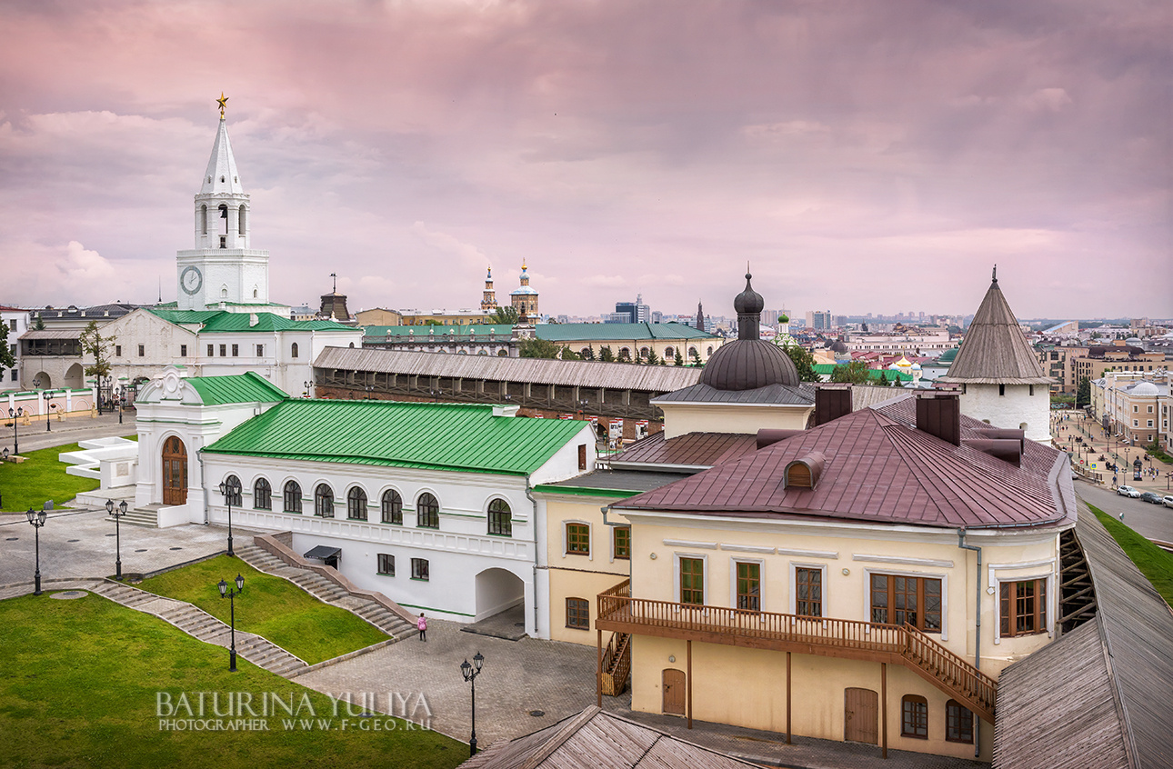 Панорама Казани казань казанский кремль панорама город спасская башня