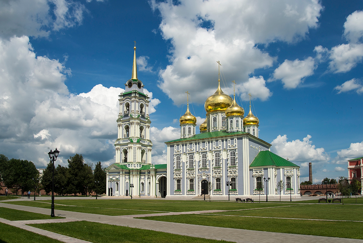 Успенский собор Тульского кремля Тула тульский кремль Успенский собор храм купола церковь православный золотые