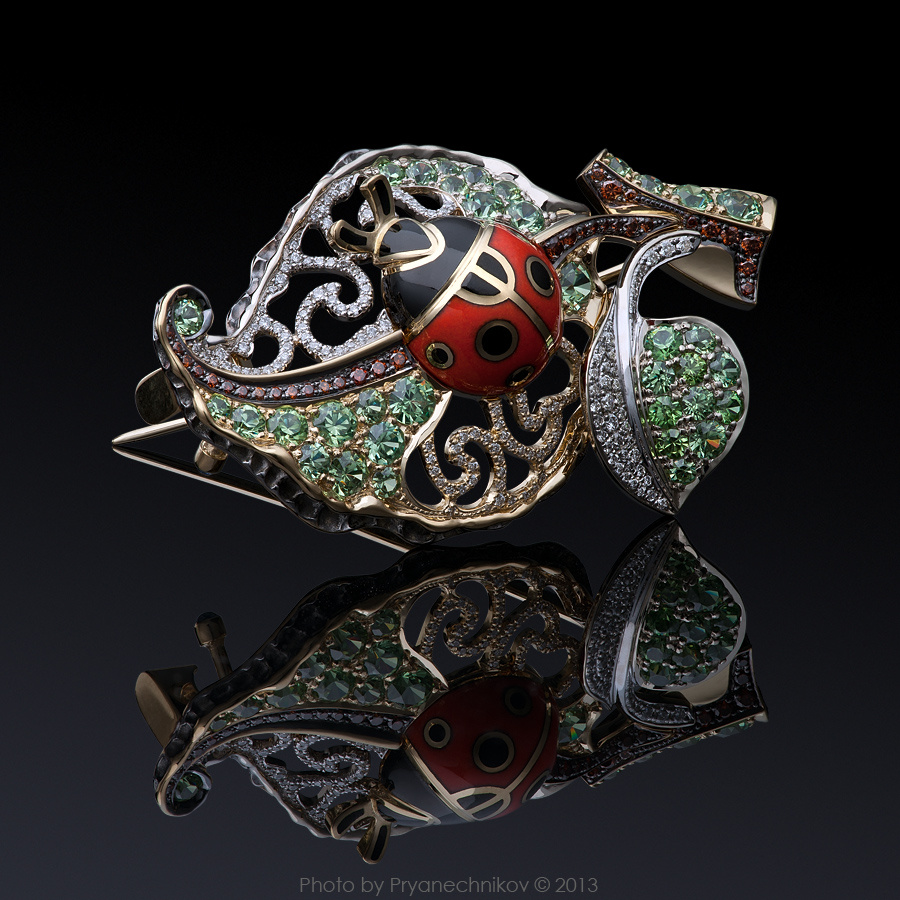 Jewellery Photography. Фото Ювелирных с эмалью, бриллиантами и Драгоценными камнями. Pryanechnikov Прянечников эмаль бриллианты демантоиды