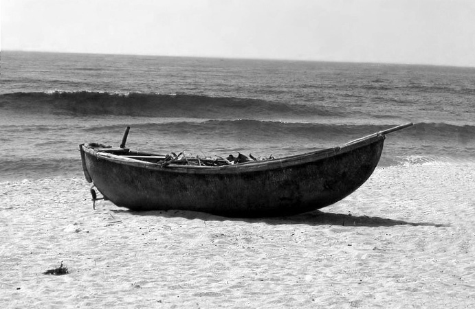старик и море лодка море берег