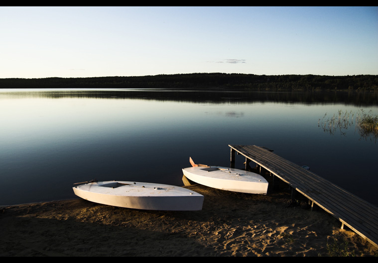 Умиротворение лодки, вода