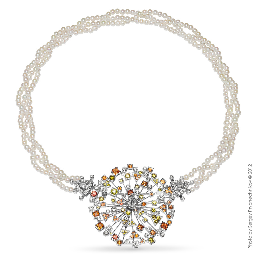 Ювелирный постер. Diamond Jewelry. Фотосъемка ювелирных изделий с жемчугом, бриллиантами и драгоценными камнями. Jewellery Photography ARNE Pryanechnikov Прянечников 