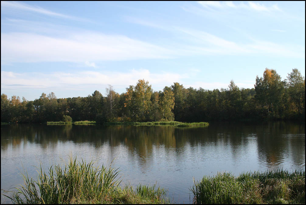 Сентябрьская вода вода осень Волга сентябрь