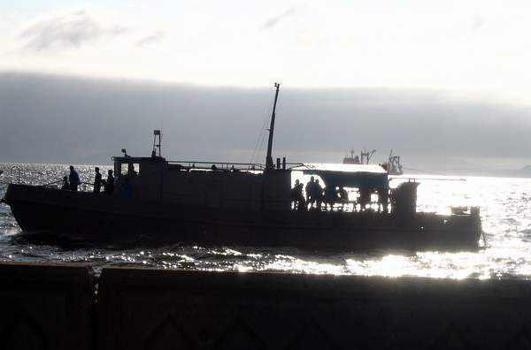 Рыбацкая море, кораблик, рыбаки, солнце, закат, чайки