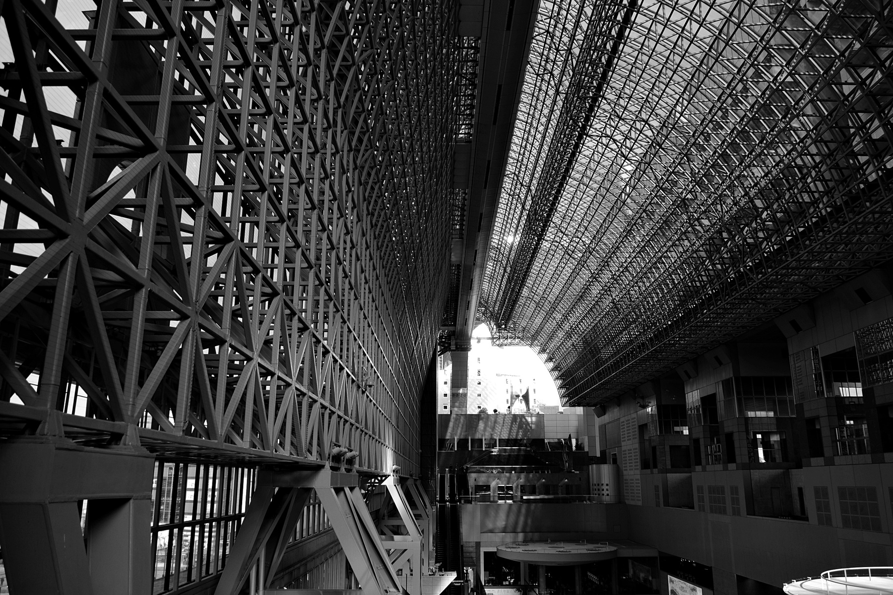 Kyoto Station Вокзал Киото Kyoto Japan Вокзал Киото Япония архитектура футуристическое здание металл вокзал Транспорт архитектор Hiroshi Hara