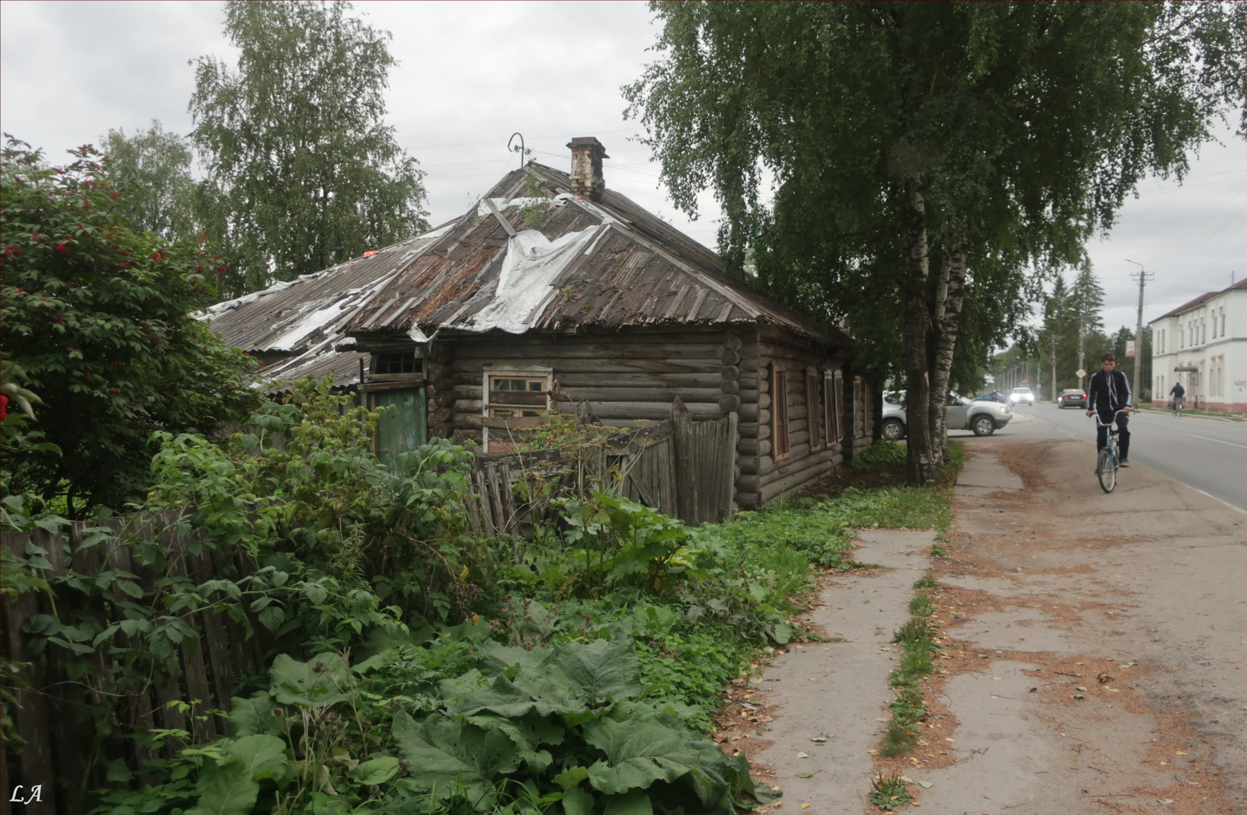 Кусочек Каргополя фототренер Александр Мамакин Творческий Союз Снежный Лев Lihgra Advenyture Фото Светланы Мамакиной Путешествие Фотосайт Архангельская область Каргополь провинция велосипедист улица август