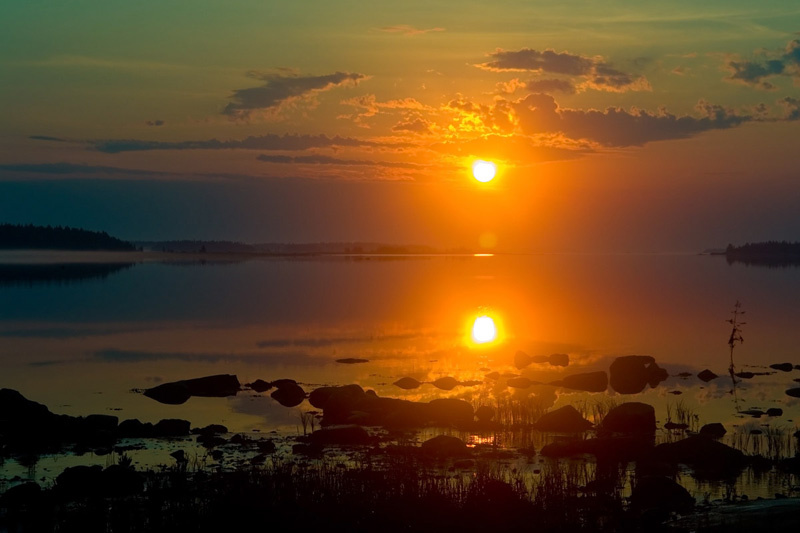 У берега Белого моря... река шуя