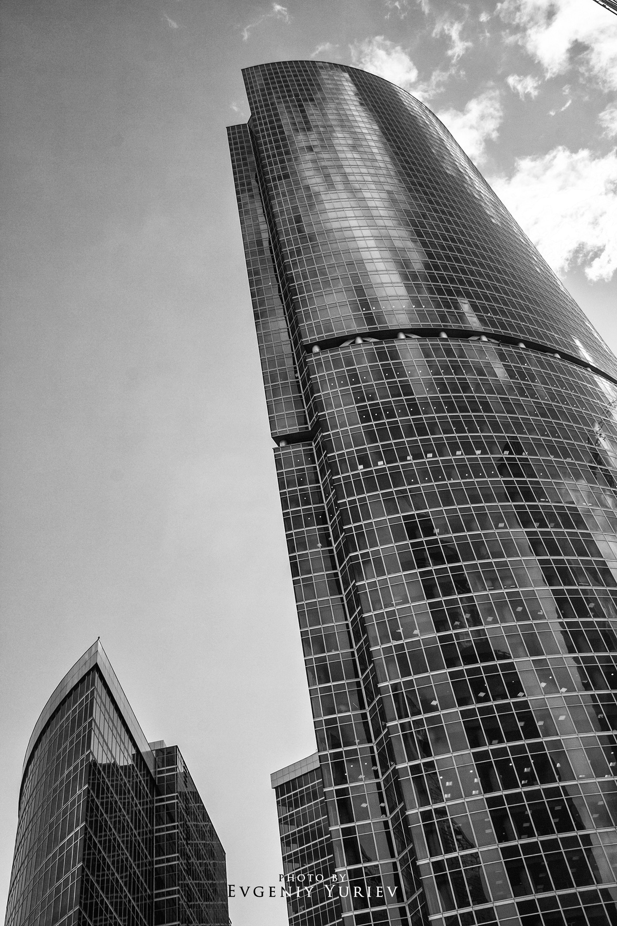 City Москва сити city архитектура ч б