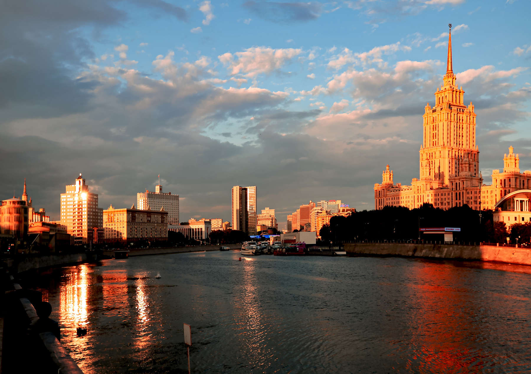 Закат на Москве-реке Москва-река вечер закат