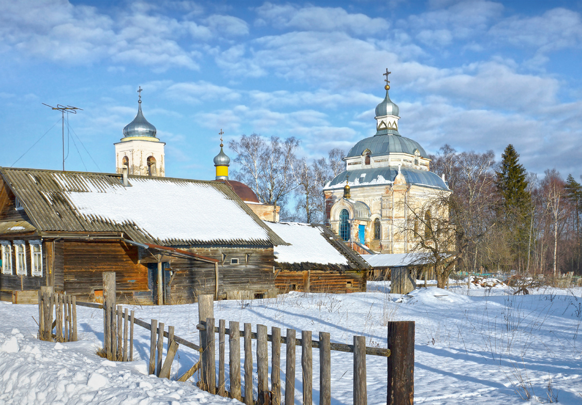 Зима в селе зима глубинка село