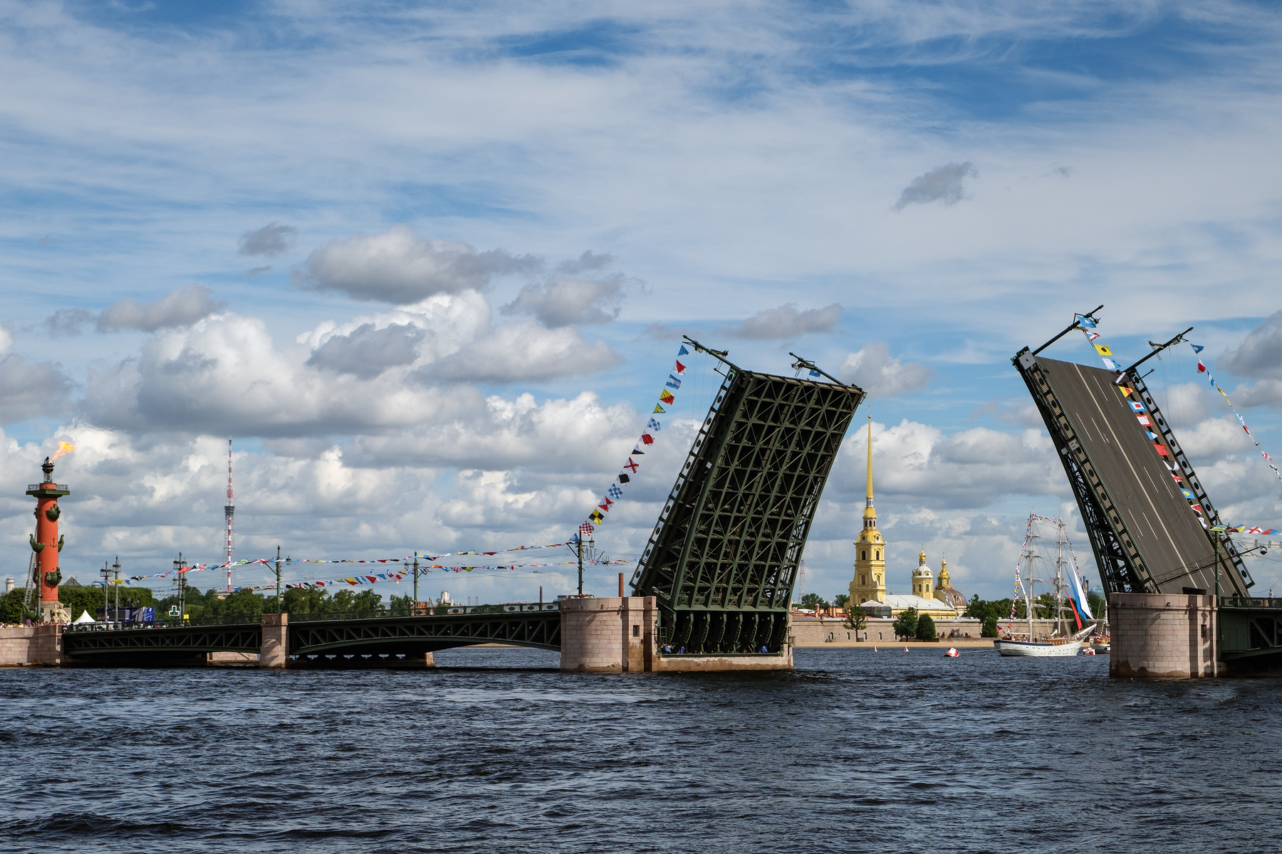 Санкт-Петербург. Дворцовый мост. С-Петербург Дворцовый Мост Петропавловская Крепость