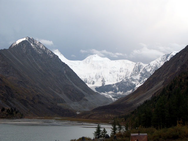 Свет Белуха, небо, гроза, Аккем, осень