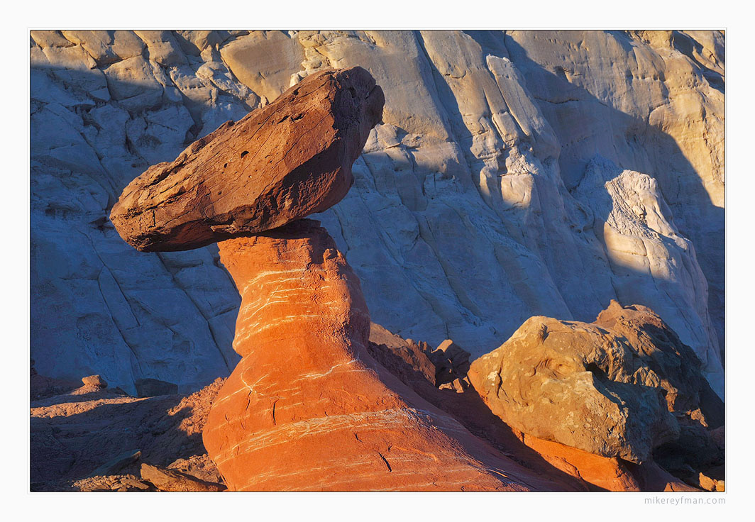 Rimrocks in Sunset Colors Rimrock Hoodoos, Cockscomb, Utah
